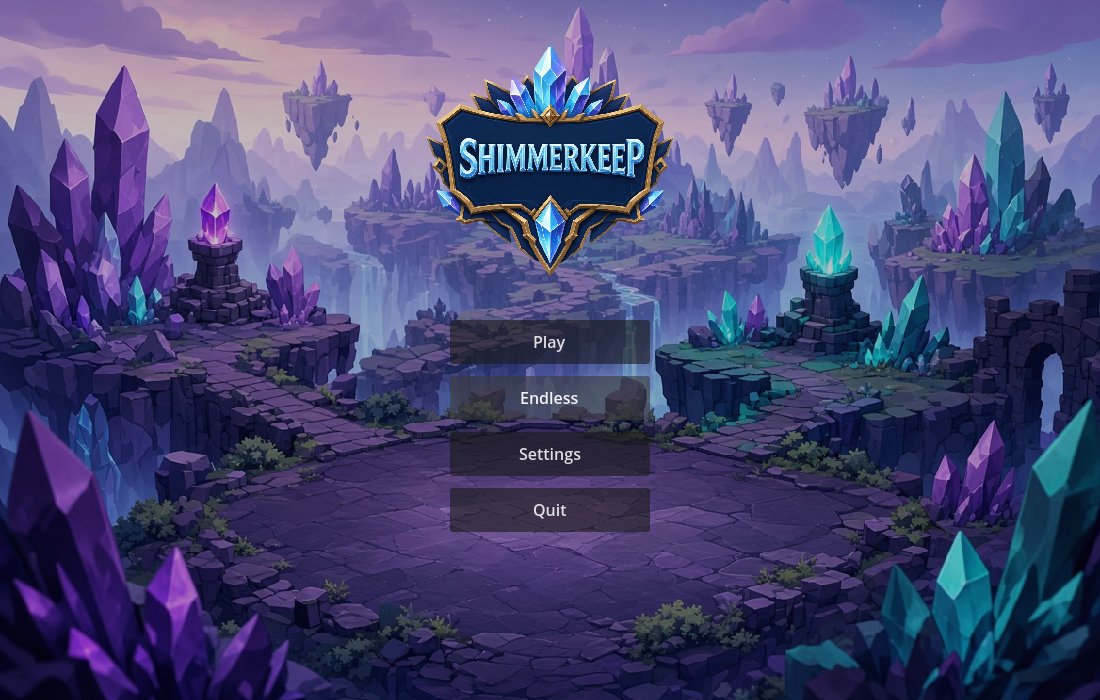 Shimmerkeep main menu